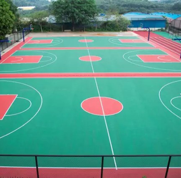 广州蓝天学校丙烯酸篮球场